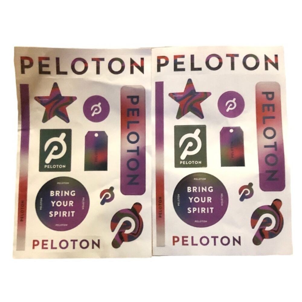 Peloton stickers 2 sheets